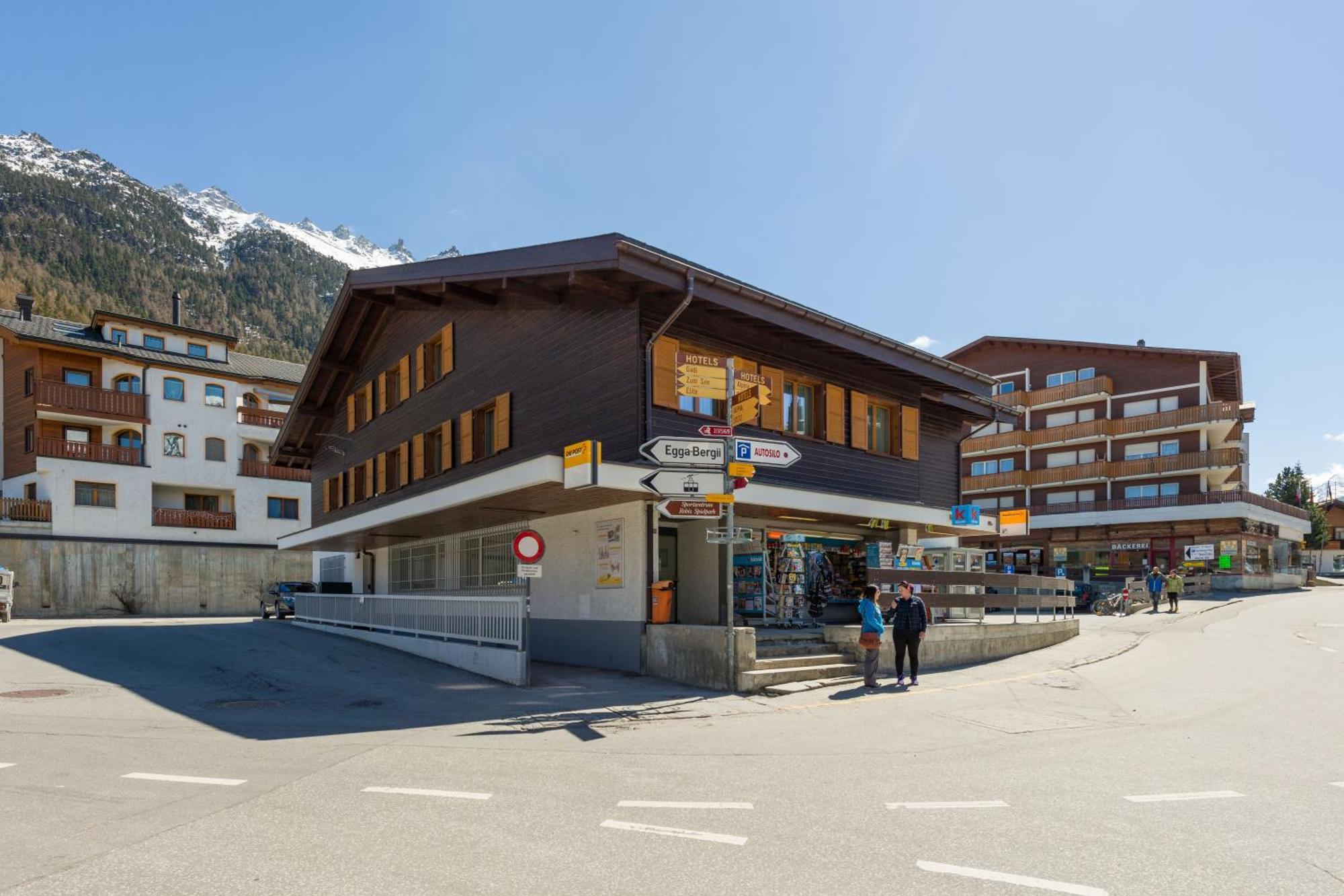 Postgebaeude Appartement Grächen Buitenkant foto